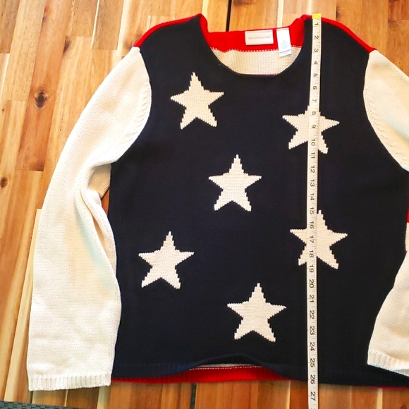 Liz Claiborne Stars and Stripes Sweater - Size XL - Picture 5 of 6